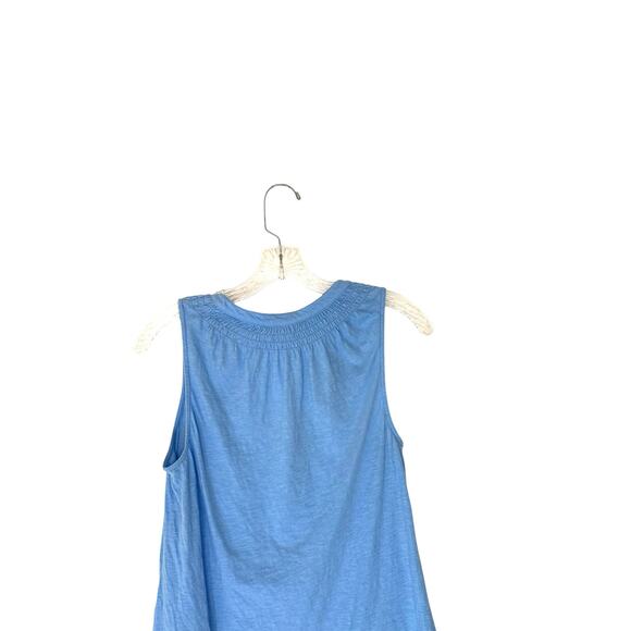Lilly Pulitzer Blue Casual Basic Cotton Essie Sleeveless Tank Top Size Small - Picture 8 of 11
